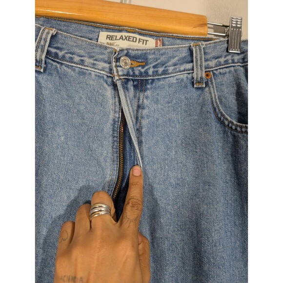 Levi's 550 Men Blue Relaxed Fit Denim Jeans Sz 40 Workwear Western Cowboy - Picture 10 of 12